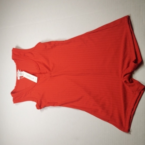 Capella  Ribbed Short Romper Red Size Small - Picture 3 of 8